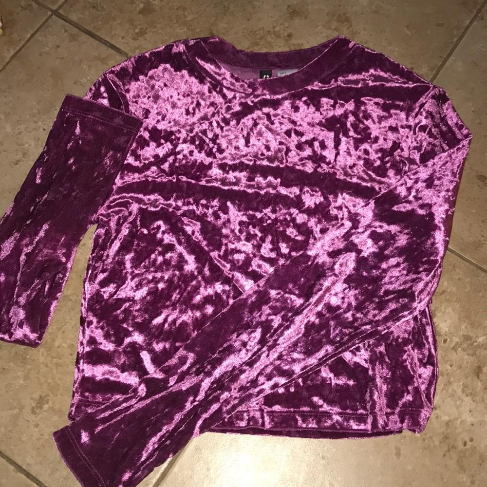 Velvet crop top